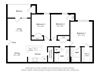 Flats on Waters Edge_2D_3 Bedroom Floor Plan_3x2